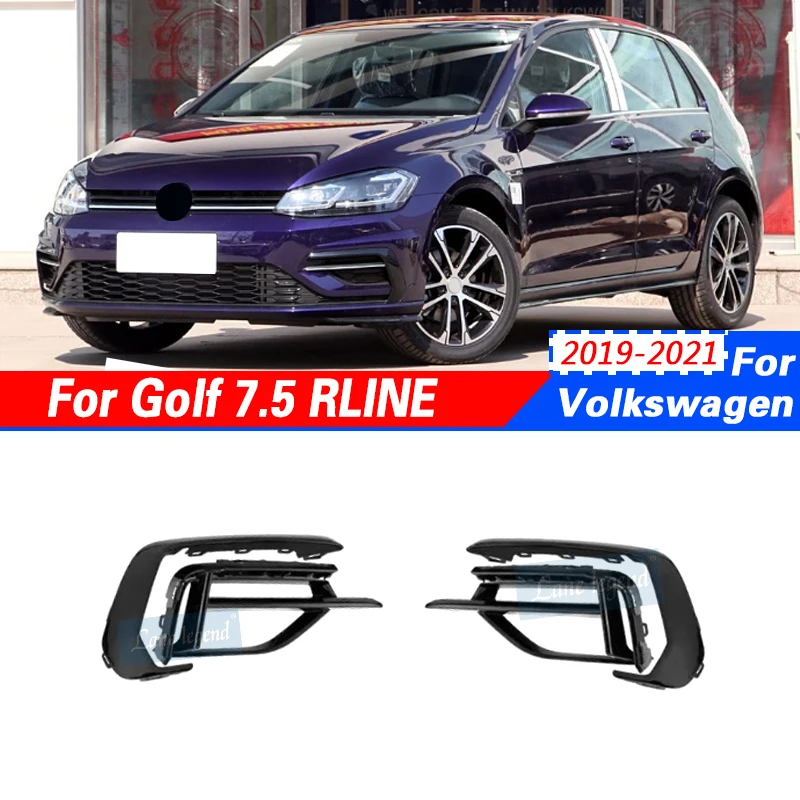 New ABS Material Car Front Bumper down Grill fog lamp cover for Volkswagen vw golf 7.5 Rline Radiator Car Auto Parts