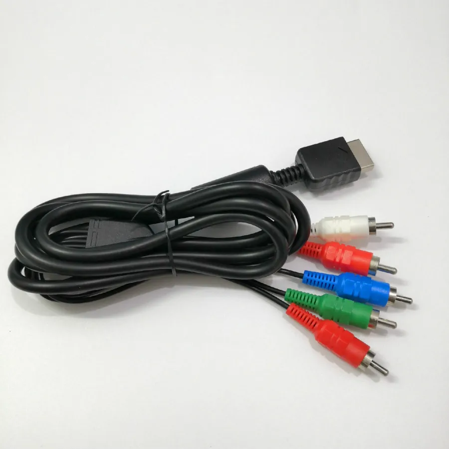 30pcs 1.8m 6FT HDTV AV Audio Video Cable A/V Component Cord Wire For Sony PlayStation 2 3 PS2 PS3