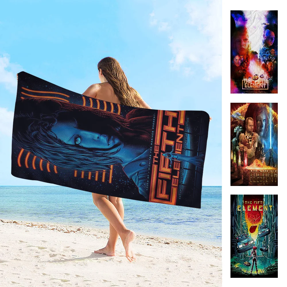 

The Fifth Element Microfiber Blanket Quick Drying Beach Towels Oversized Printing Super Absorbent Pool Towel Blanket