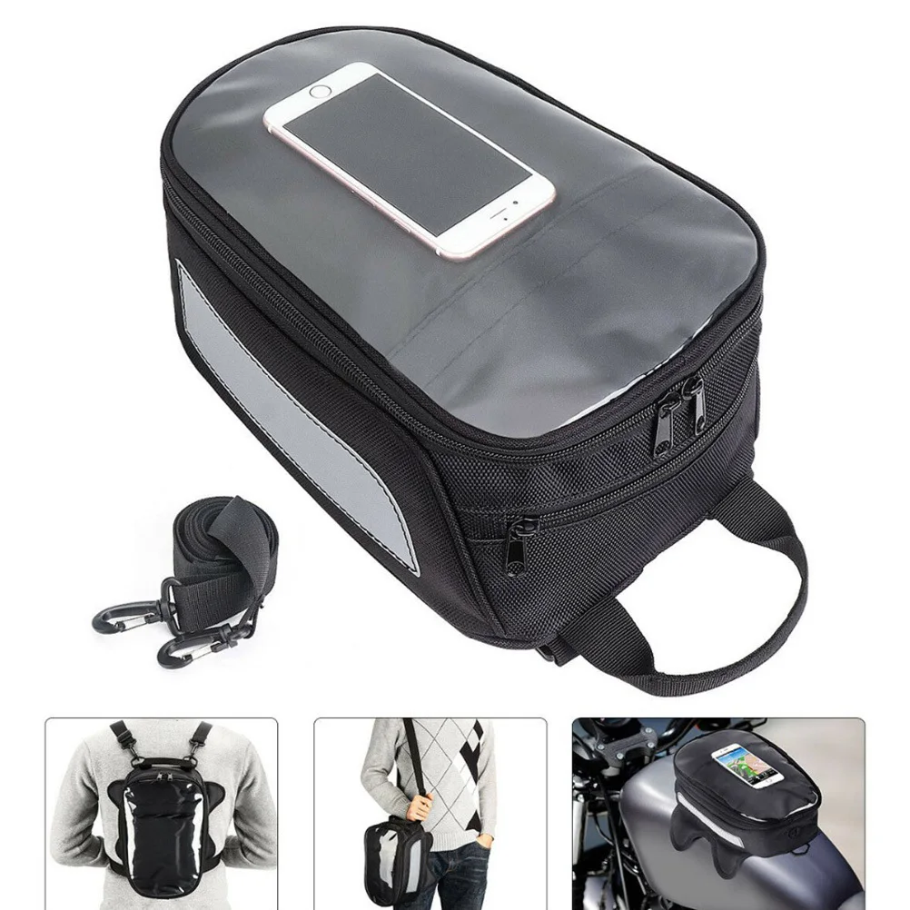 

Magnetic Oil Tank Bag Motorcycle Waterproof Durable Multipocket Storage Organizer Motorcycle Carrier Bag for Long Rides