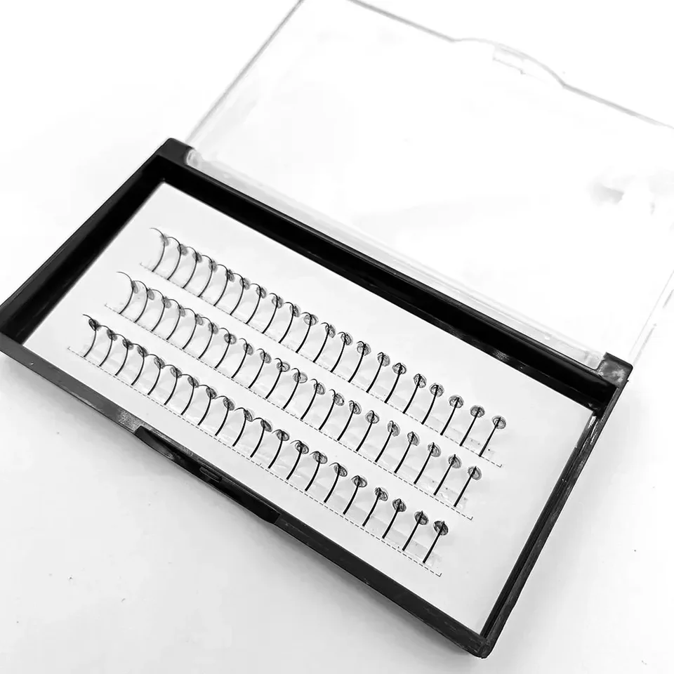 HBZGTLAD pestañas postizas con diamantes de brillantina plateados, individuales, para fiestas de belleza, hadas 3
