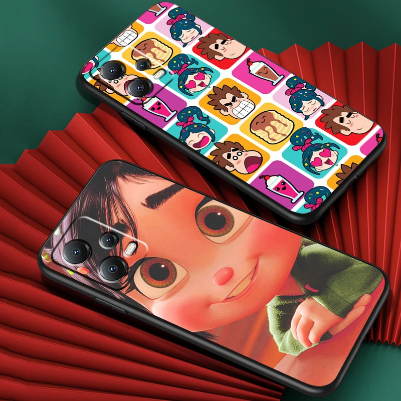 Anime Movie Wreck-It Ralph For Xiaomi Redmi Note 13 12R 12 12S Turbo 11 11T 11S 10 10S Pro Plus 5G Black Soft Phone Case