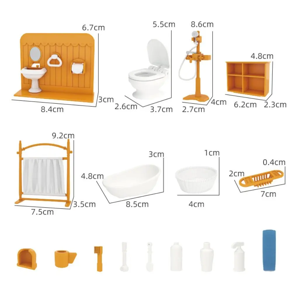 1:12 Mobili per case delle bambole Micro modello Giocattoli da cucina Mobili in miniatura Camera da letto Soggiorno Foresta Famiglia Mini mobili Giocattoli