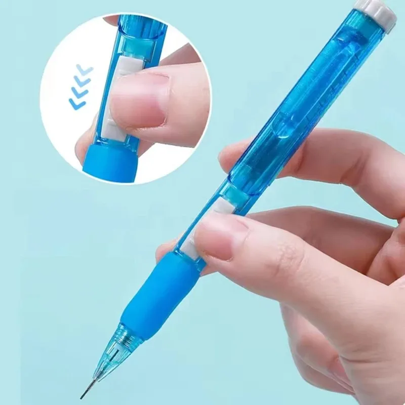 Pentel أقلام رصاص ميكانيكية الجانب الصحافة خارج الرصاص الأساسية 0.5 مللي متر تدوير المطاط لا يمكن كسرها بسهولة الرصاص رسم القرطاسية