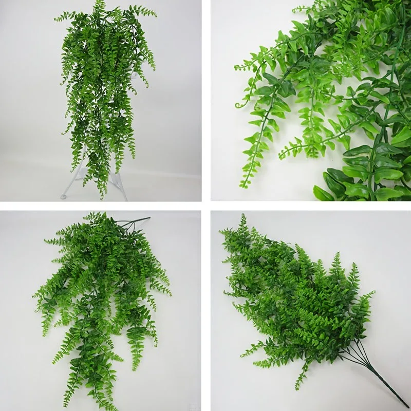 90 سنتيمتر السرخس الفارسي يترك فاينز معلقة نبات اصطناعي البلاستيك الروطان اللبلاب الزفاف ورقة العشب جارلاند حفل زفاف زينة #6