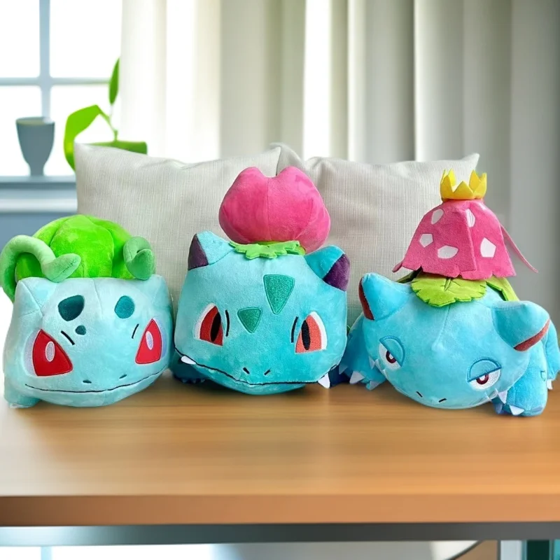 25-30 cm Kawaii Bulbasaur Venusaur Ivysaur Pokemon Knuffel Gevulde Anime Zachte Pop Cartoon Sofa Kussen Cadeau voor Kinderkamer Decor