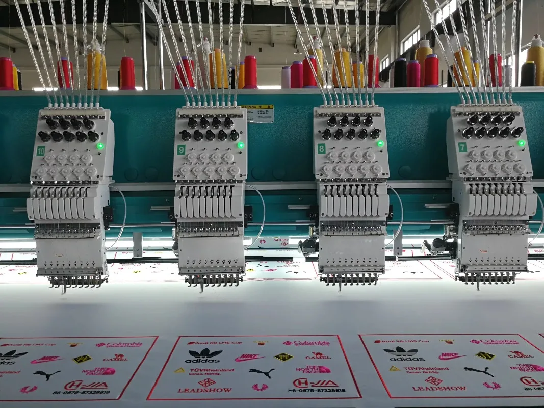 Commercial Multi Head Embroidery Equipment Computerized Machine For Large Scale Embroidery Production