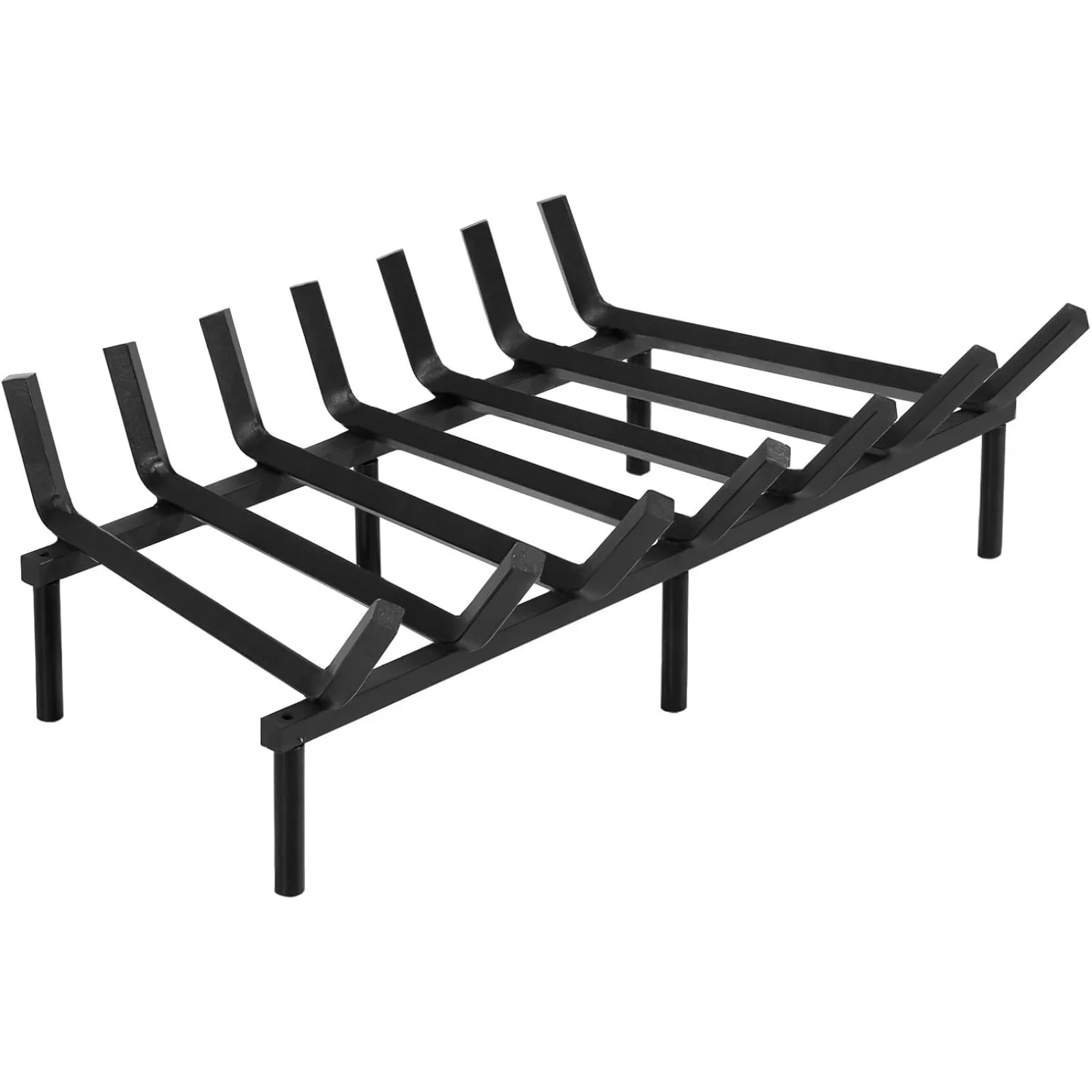 US Fireplace Grate 24 inch Heavy Duty Solid Steel Fireplace Log Holder 3/4