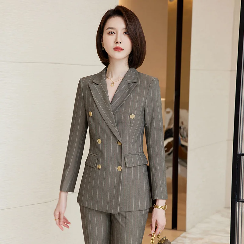 

Professional Business Suits for Women Business Work Wear Blazers Feminino Ladies Office Work Wear Pantsuits Trousers Set