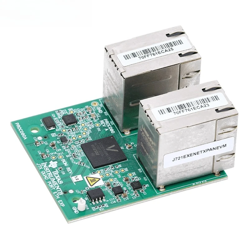 TopElec J721EXENETXPANEVM 4-Port Ethernet Expansion Development Board Industrial-Grade for Jacinto 7 SoC Evaluation