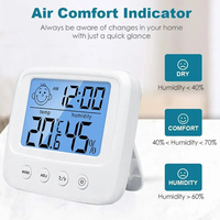 New LCD Digital Temperature Baby Room Humidity Meter Backlight Home Indoor Electronic Hygrometer Thermometer Weather Station