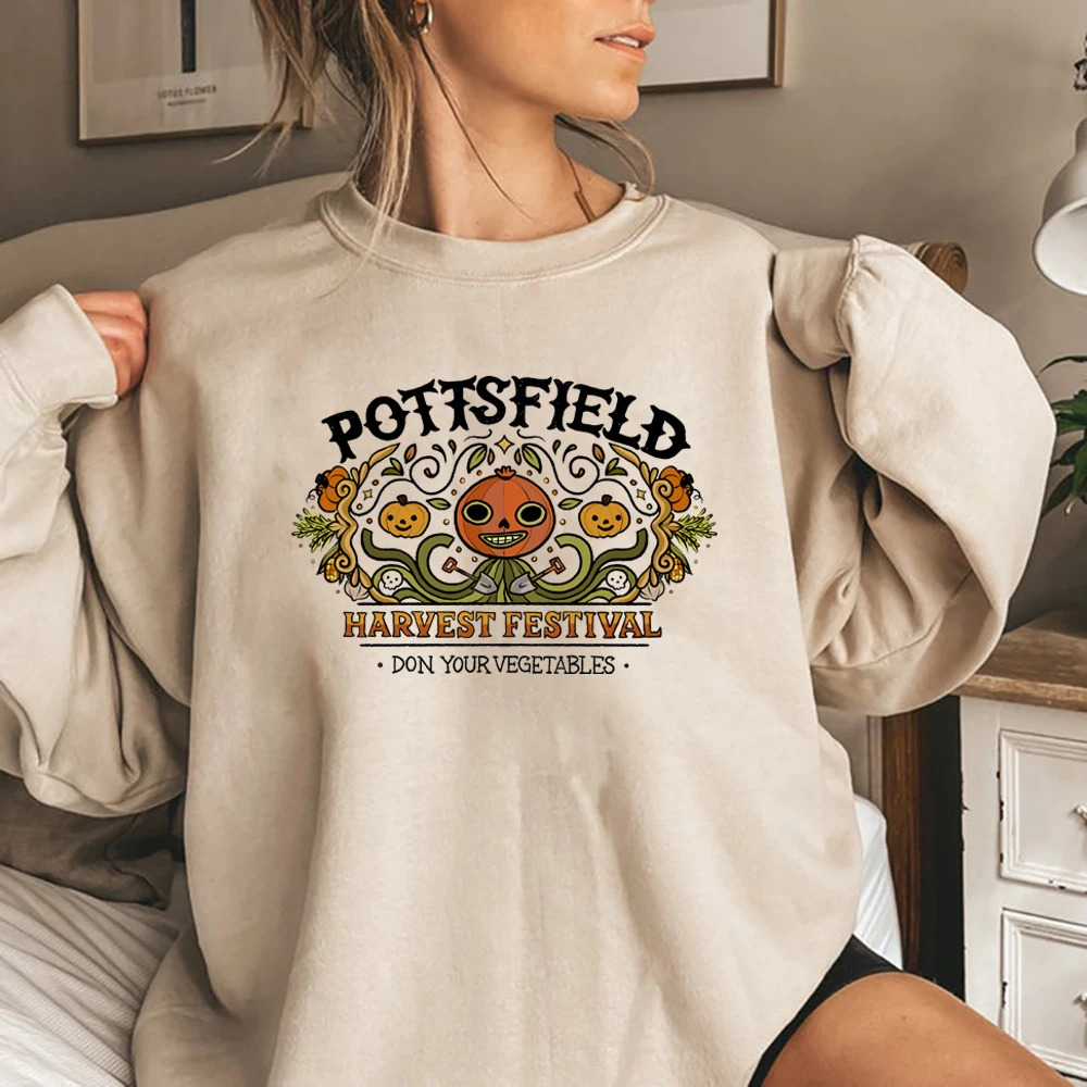 Vintage Pottsfield Harvest Festival Sweatshirt Over The Garden Wall Hoodie Pumpkin Halloween Fall Sweatshirt Retro Halloween Top