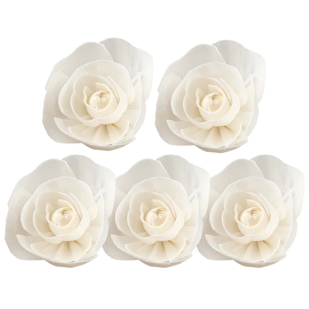 

5Pcs Artificial Flower Diffuser Rattan Reed Replacement Aromatherapy Sticks Fire-Free Fragrance Home Room Decor