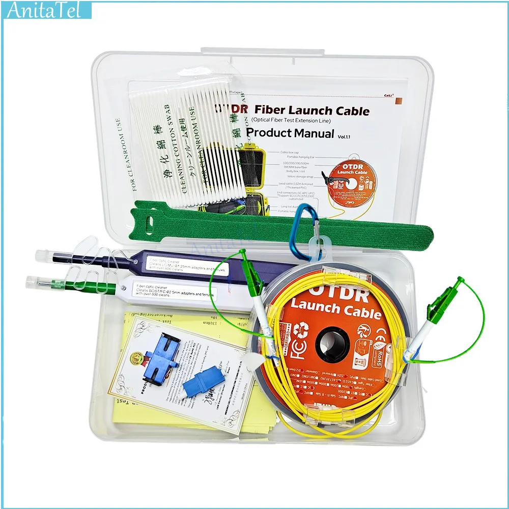 

Оптоволоконный кабель запуска 100/500 м, одномодовый оптоволоконный тестовый удлинитель SC/FC/LC OTDR Dead Zone Eliminato