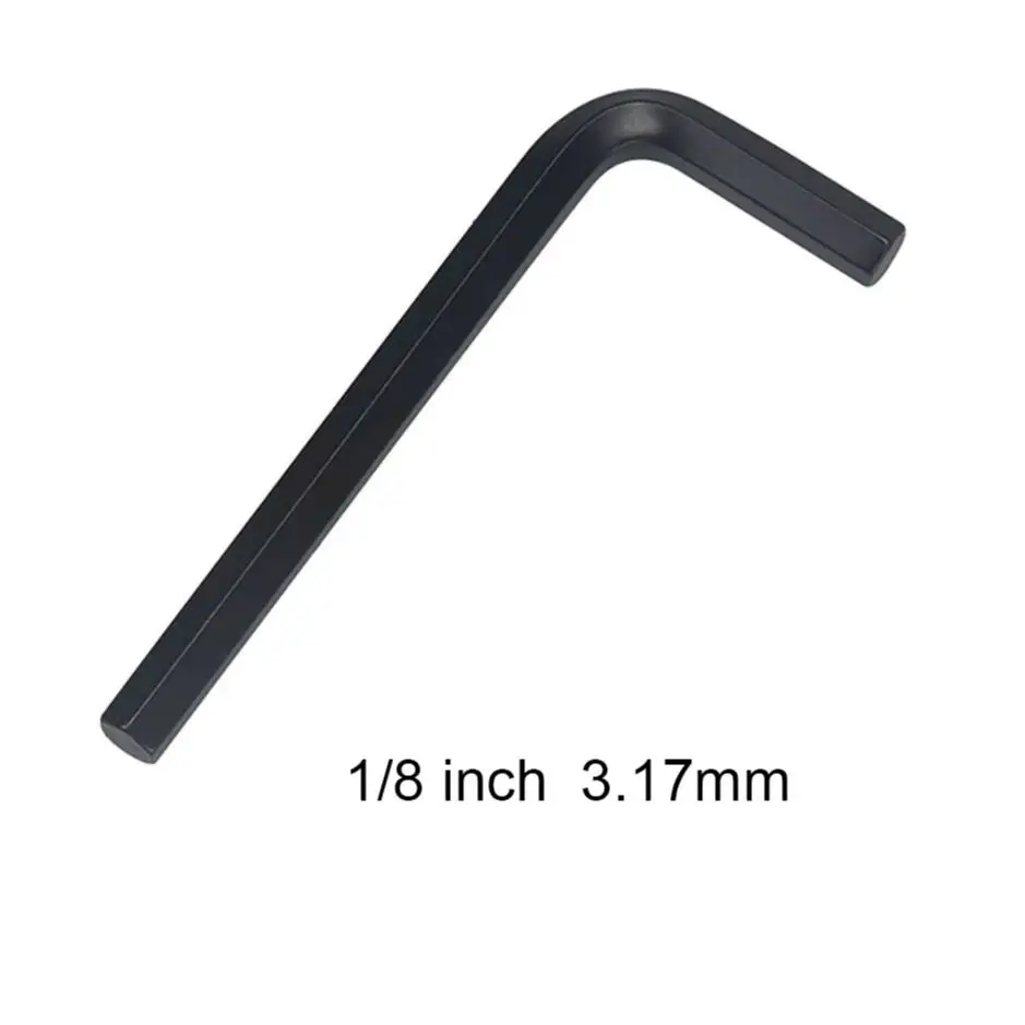 British System Black 1/8 Inch Allen Wrench Hexagon Hex L Wrenches Key 3.17mm Bicycle Repair Tools Wholesale 4000pcs/lot