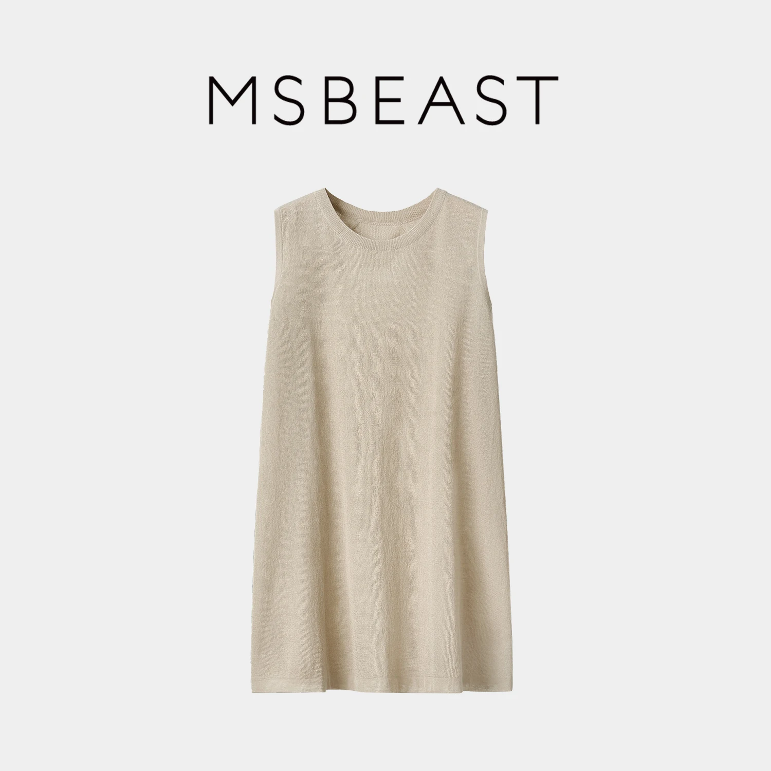 

MSBEAST Linen Cool Sensation Knitted Svel Top Women's Casual Summer round Ne Loose Fit T-irt Commute Sle