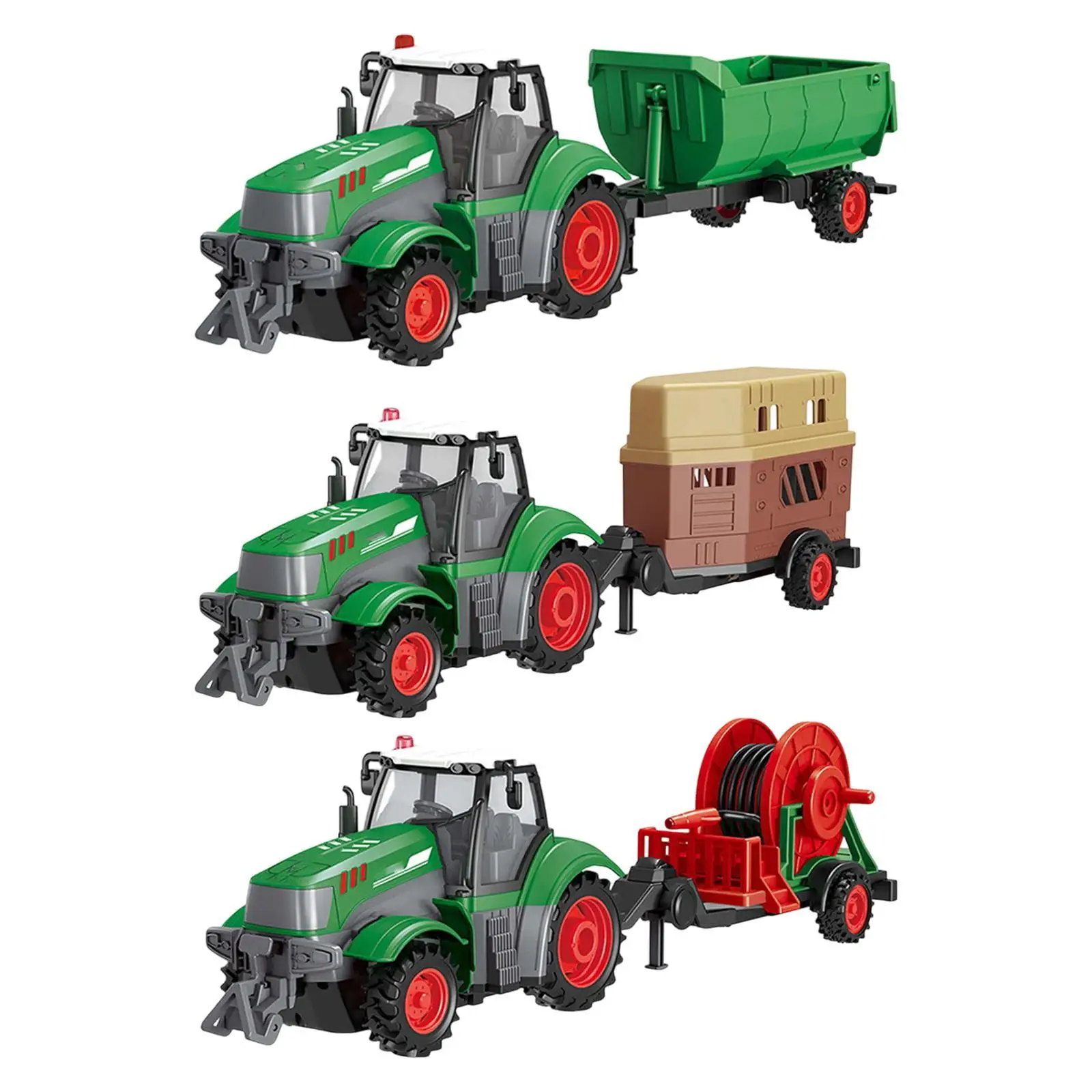 Farmer Tractor Toy Farming Toy Creative Early Educational Toy Construction Truck Toy for Boy Kids Ages 3 and up Birthday Gift