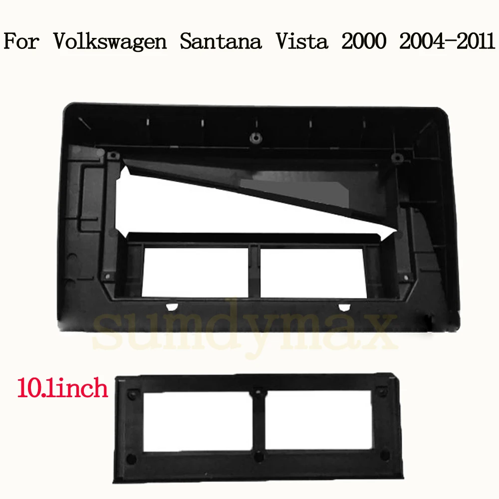 

2 Din 10.1 Inch Car Radio Fascia for Volkswagen Santana Vista 2000 DVD Stereo Frame Plate Adapter Mounting Dash