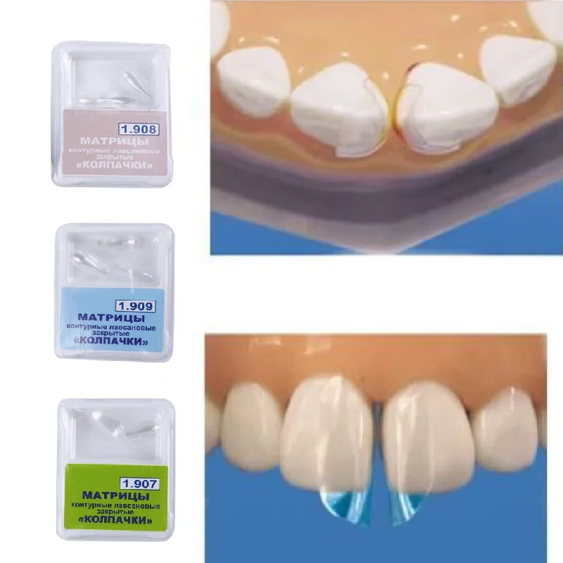 10Pcs/box Dentistry Clear Matrix Matrice  Bow BT Anterior Matrices Front Matrices Fits Bioclear Style S/M/L Dental  Materials