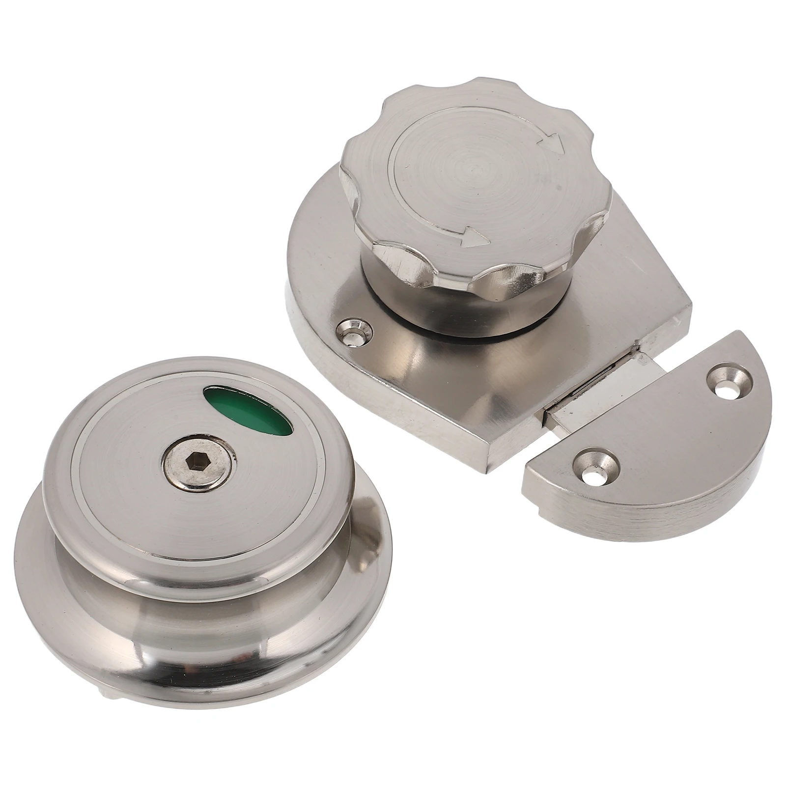 

Bathroom Door Lock Zinc Alloy Indicator Bolt Public Toilet Vacant Occupied Hardware Privacy Security Easy Installation Compact