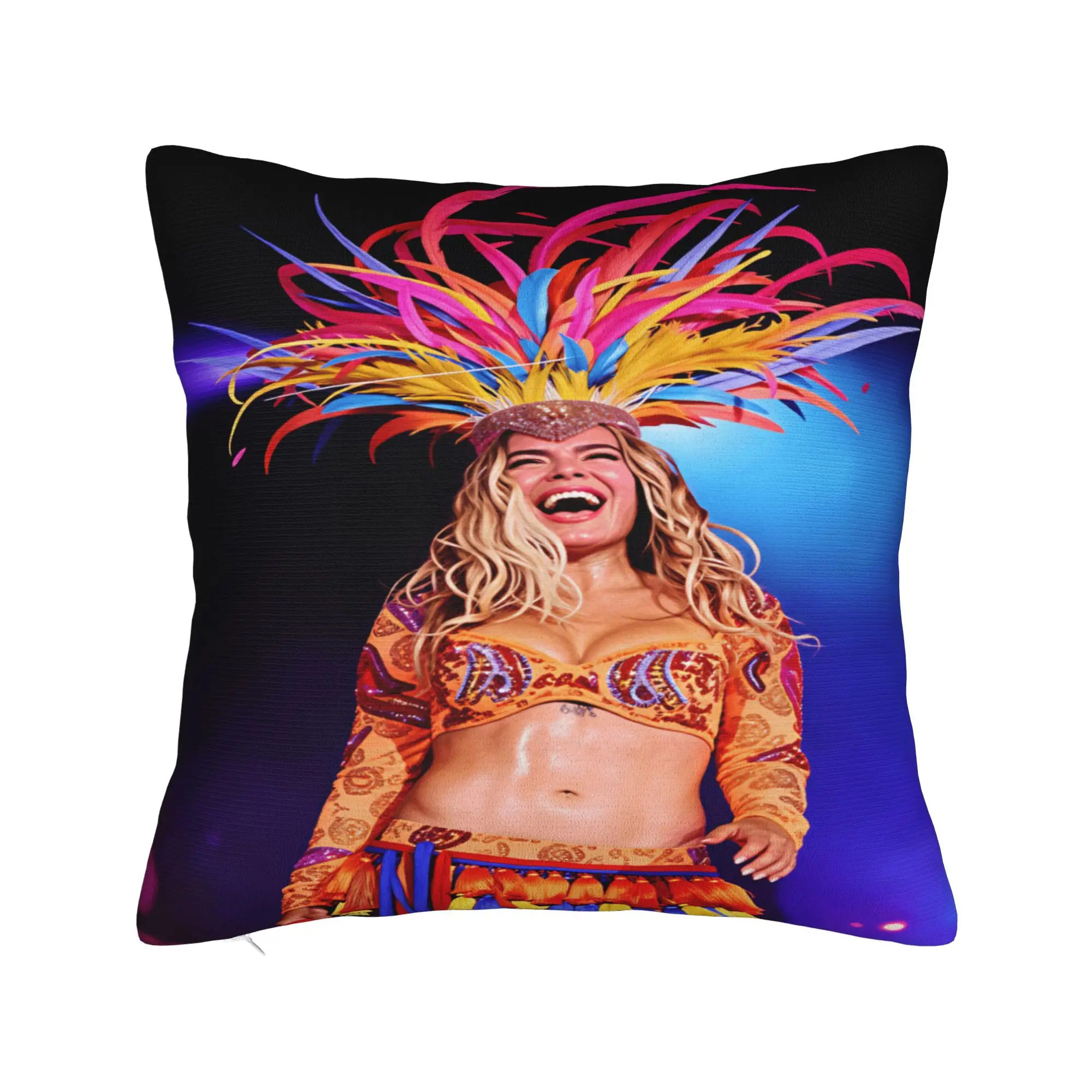 Karols G Tropicoqueta Tour 2026 Pillow Cover  Retro Trendy Pillow Case For Sofa Couch Bed Living Room Comfy Cushion Cover Gift