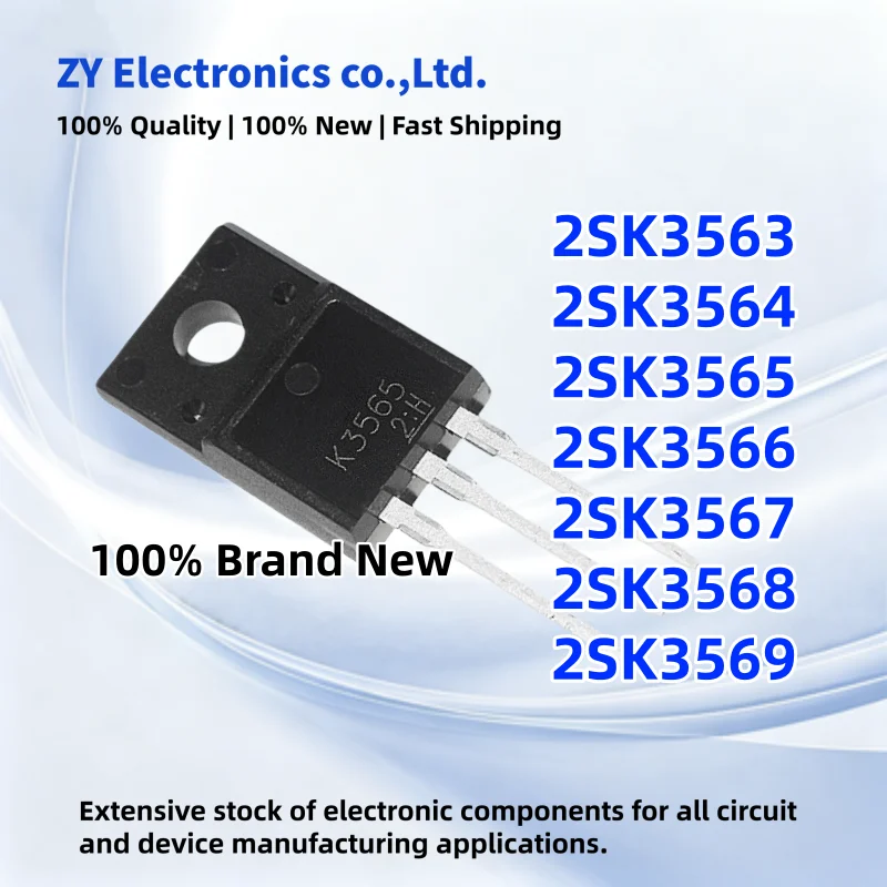 10PCS New 2SK3563 2SK3564 2SK3565 2SK3566 2SK3567 2SK3568 2SK3569 K3563 K3564 K3565 K3566 K3567 K3568 K3569 TO-220F Transistor