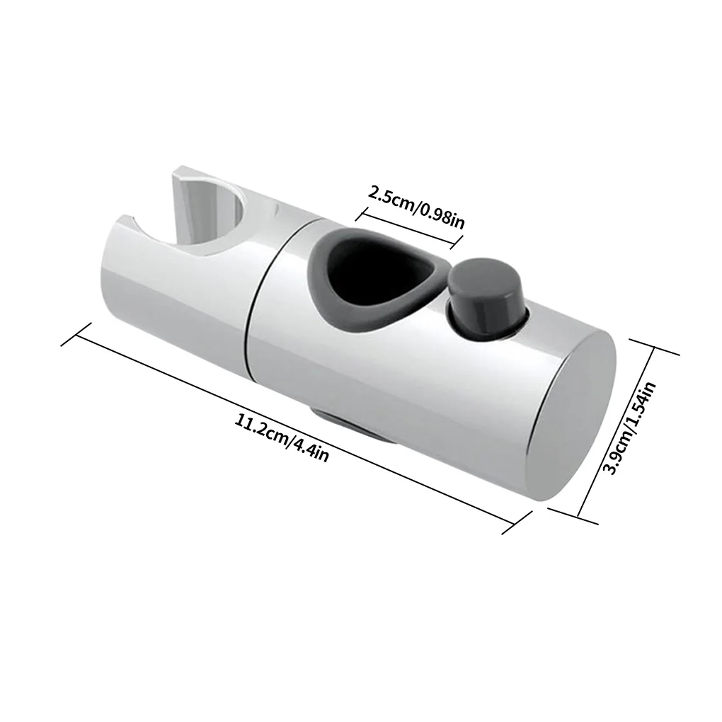 Shower Rail Slide Adjustable Showerhead Plastic Wear-reistant Holder 360 Degree Rotation No Burr Different Hole