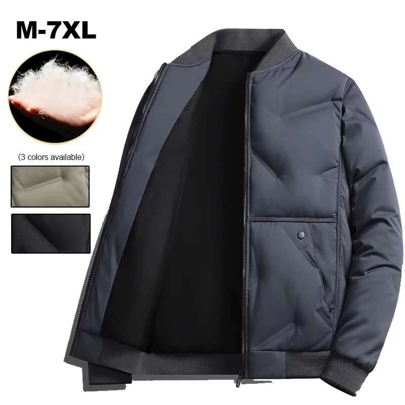 الشتاء الرجال سترة جديدة البيسبول الوقوف طوق الأعمال عارضة سترة منفوخة الأزياء الدافئة يندبروف الملابس المبطنة بالقطن