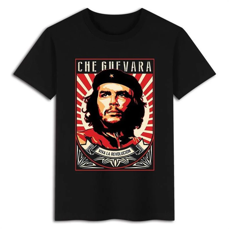 New Che Guevara Print Cotton T-Shirts Fashion Men Women Casual Short Sleeve T Shirt Oversized Harajuku Tees Tops Unisex Clothing