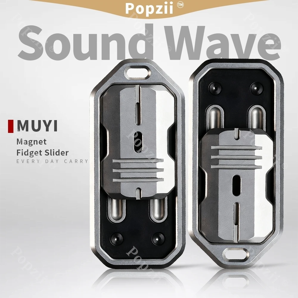MUYI onda de sonido Mech EDC imán mecánico Fidget Slider adultos alivio del estrés juguete Oficina alivio del estrés Gadgets juguetes de ansiedad