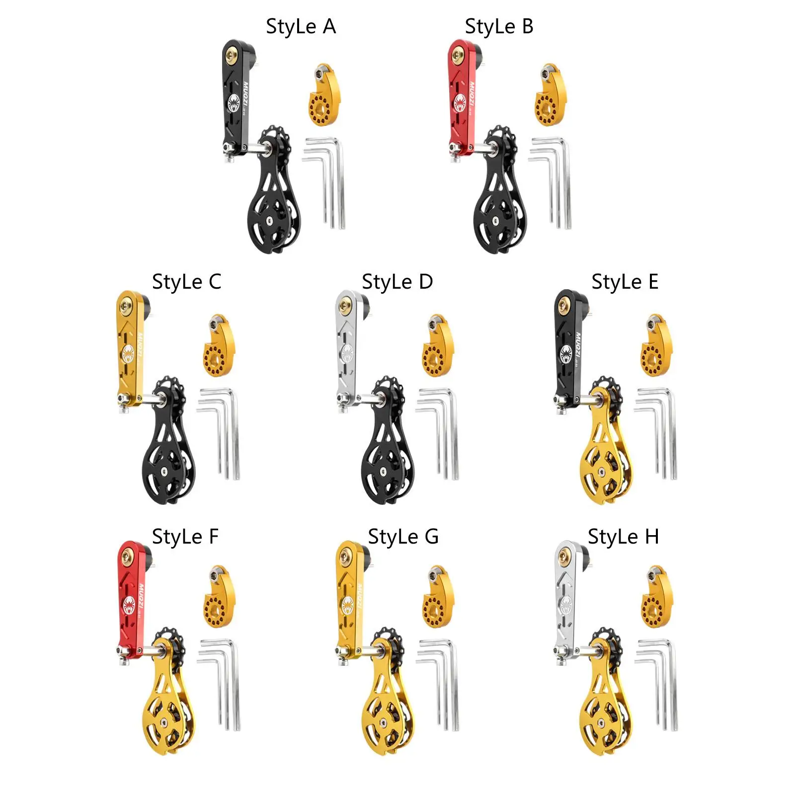 

Bike Chain Tensioner Single Speed Bike Chain Guide Aluminum Alloy Rear