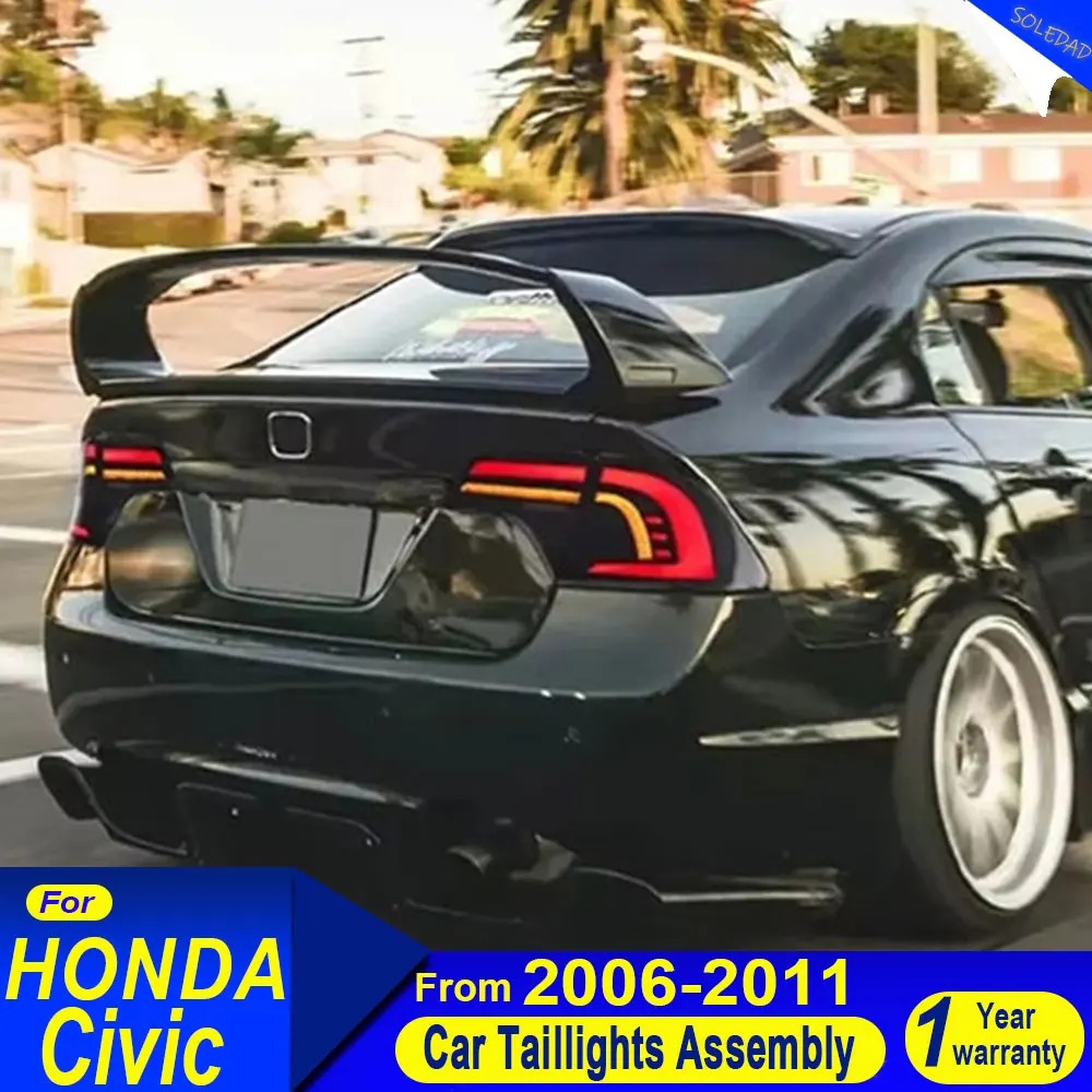 

Car taillight For Honda Civic 8th Gen 2006-2011 LED Taillights DRL LED Running Light Brake Light Turn signal Reversing