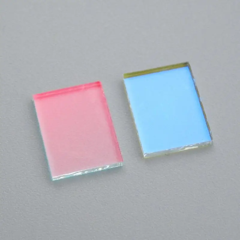 Soczewka łącząca RGB 12*9*1mm, rozdzielacz wiązki, dwuczęściowy zestaw zielono-czerwono-zielono-niebieski