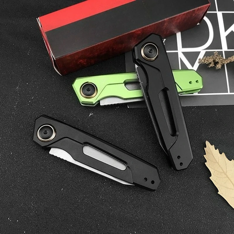 KS 7550 سكين جيب محمول 8Cr13Mov بليد T6 الطيران مقبض ألمونيوم صلابة عالية حادة التخييم في الهواء الطلق سكين للفرد