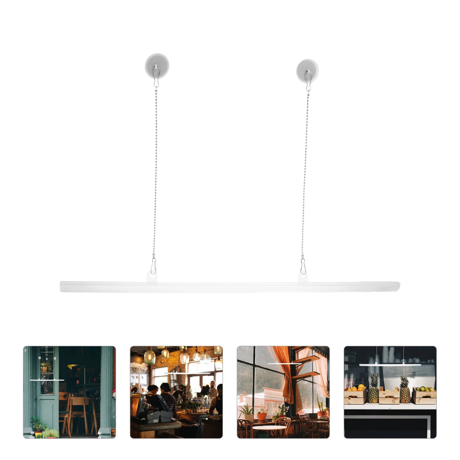 

10Pcs Poster Hanging Bar Professional Advertising Display Strip for Business Signs Malls Supermarkets Lightweight