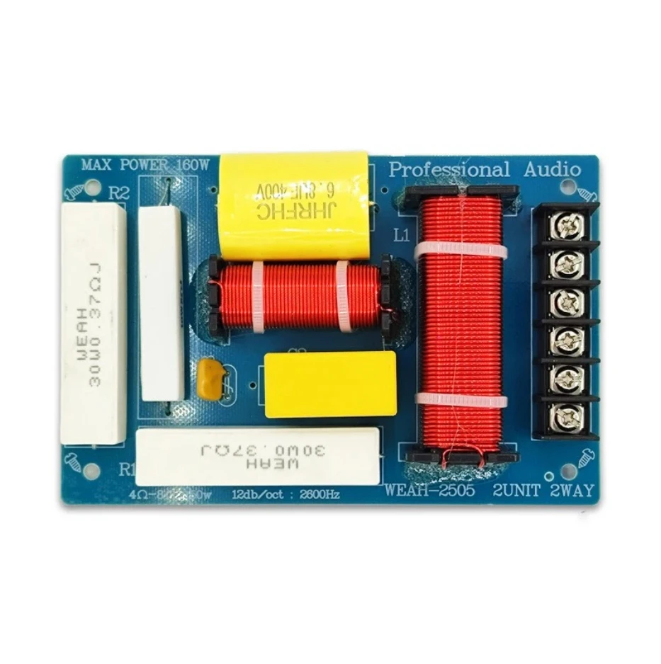 10pcs200W divisor de frequência MKP capacitor 2 canais de áudio placa de circuito de filtro de alta fidelidade acessórios indutores de baixo