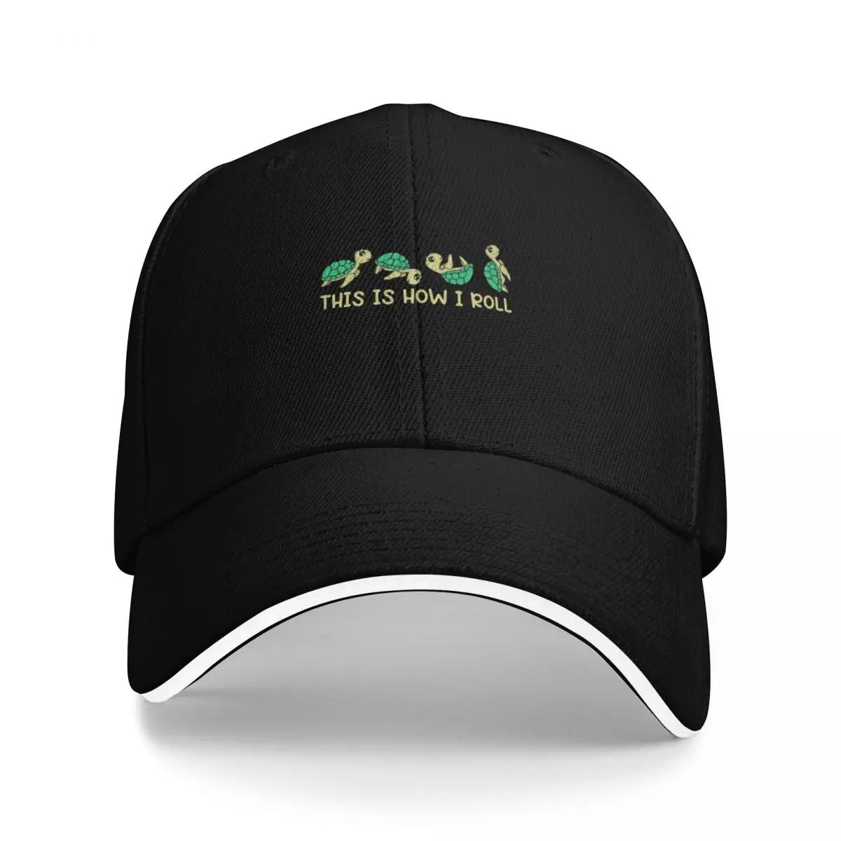 

Sea Turtle Gifts Kids This Is How I Roll Turtle Baseball Cap Golf Wear Sunhat Snap Back Hat fishing caps man Boy Child Women's