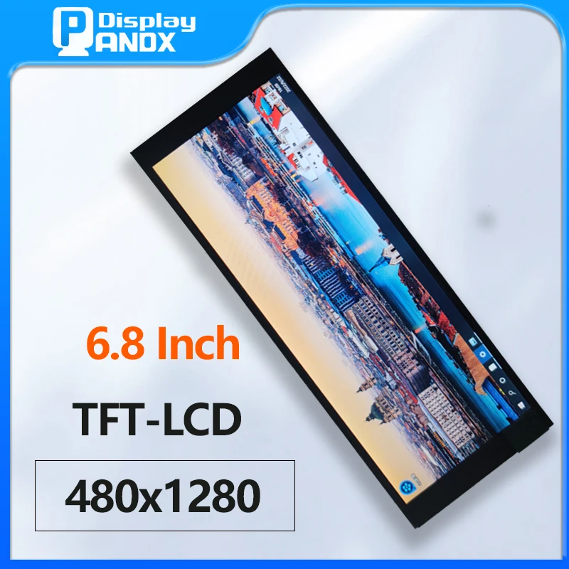 شاشة 6.8 بوصة IPS TFT LCD 480 × 1280 لوحة كاملة الألوان MIPI شاشة زاوية عرض واسعة لشاشة Aida64 LCD
