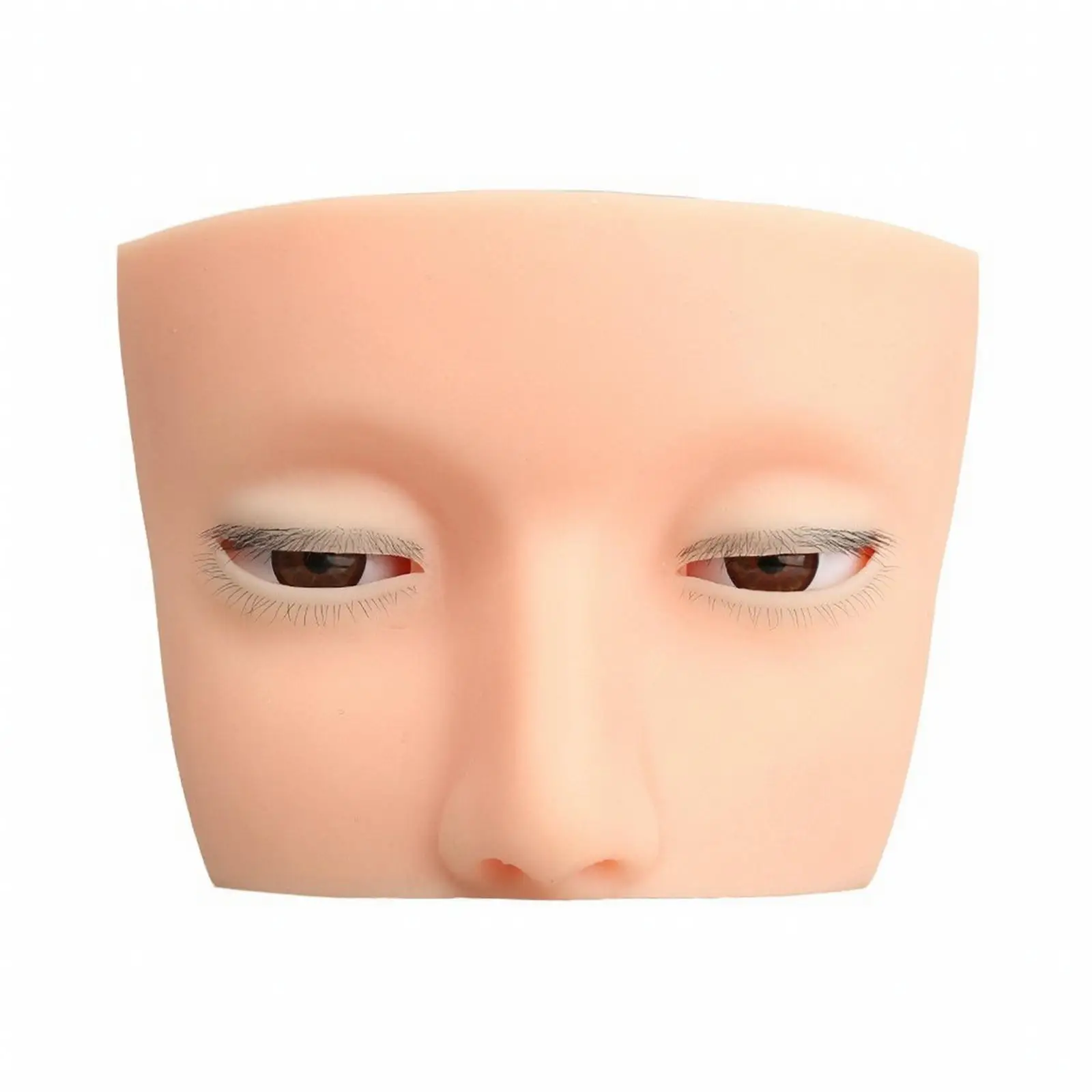 Eyelash Extension Training Head with Realistic Face and Movable Eyelids for Cosmetology Student Practice Tool