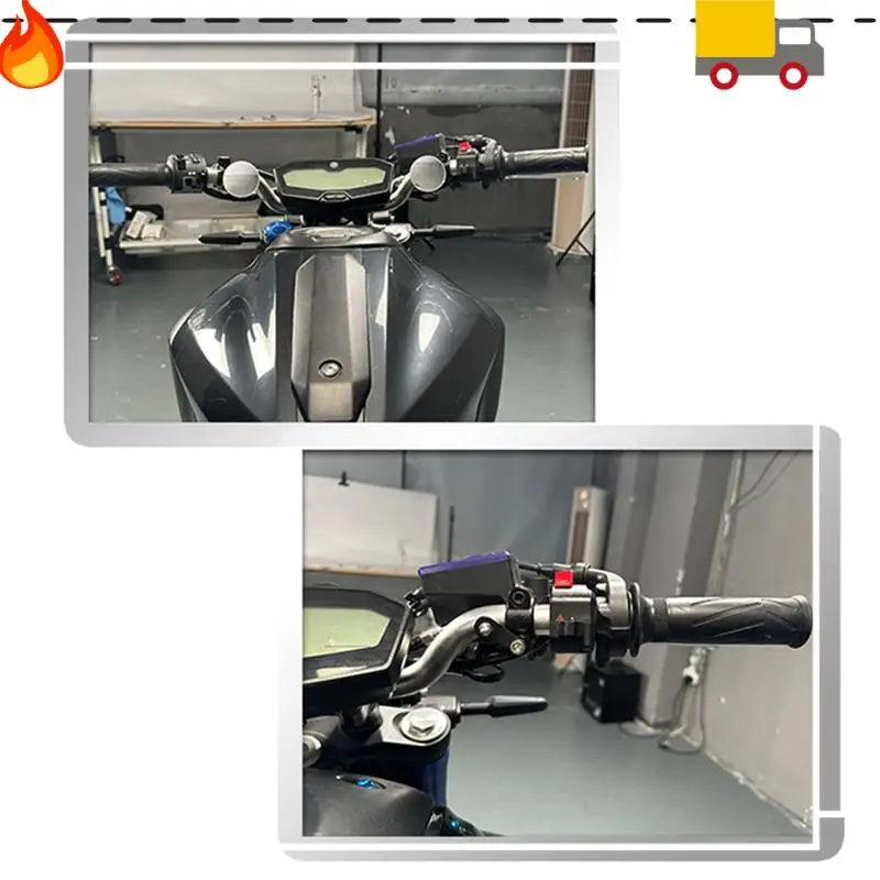 

Motorcycle Rimless Mini Rearview Mirror For Yamaha MT-07 MT-09 Tracer XSR700 XSR900 Modified Wide Angle Round Mirror