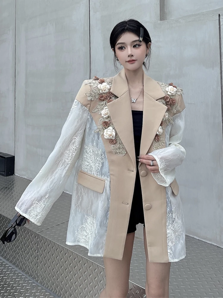 ジャケット・アウター 3WAYTULLE EMBROIDERY DOCKING TRENCH COAT Embroidered Cutwork Trench Coat | White House Black Market