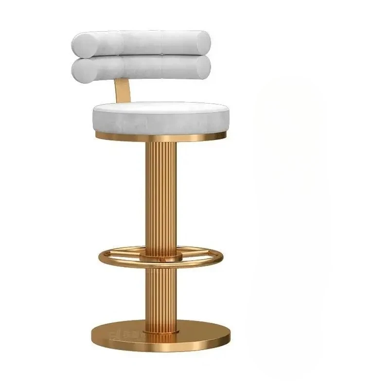 Backrest Chair Bar Stools Designer Aesthetic Swivel Nordic Stools Height Adjustable Taburete Alto Cocina Bar Furniture