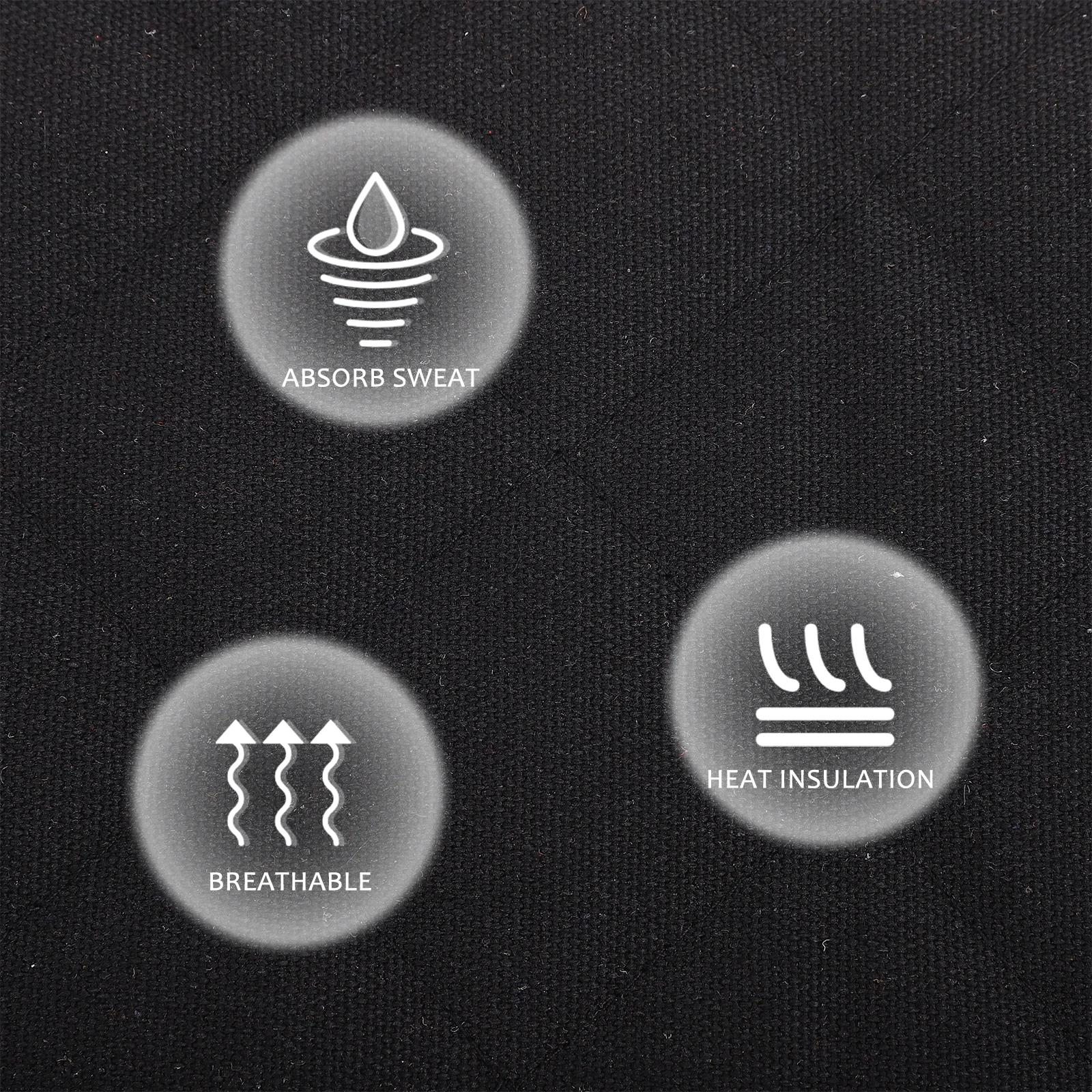 

1Pcs Extended Heat Resistant Oven Gloves Double Layer Cotton Microwave Mittens Kitchen Baking Gloves Anti-Scalding Black