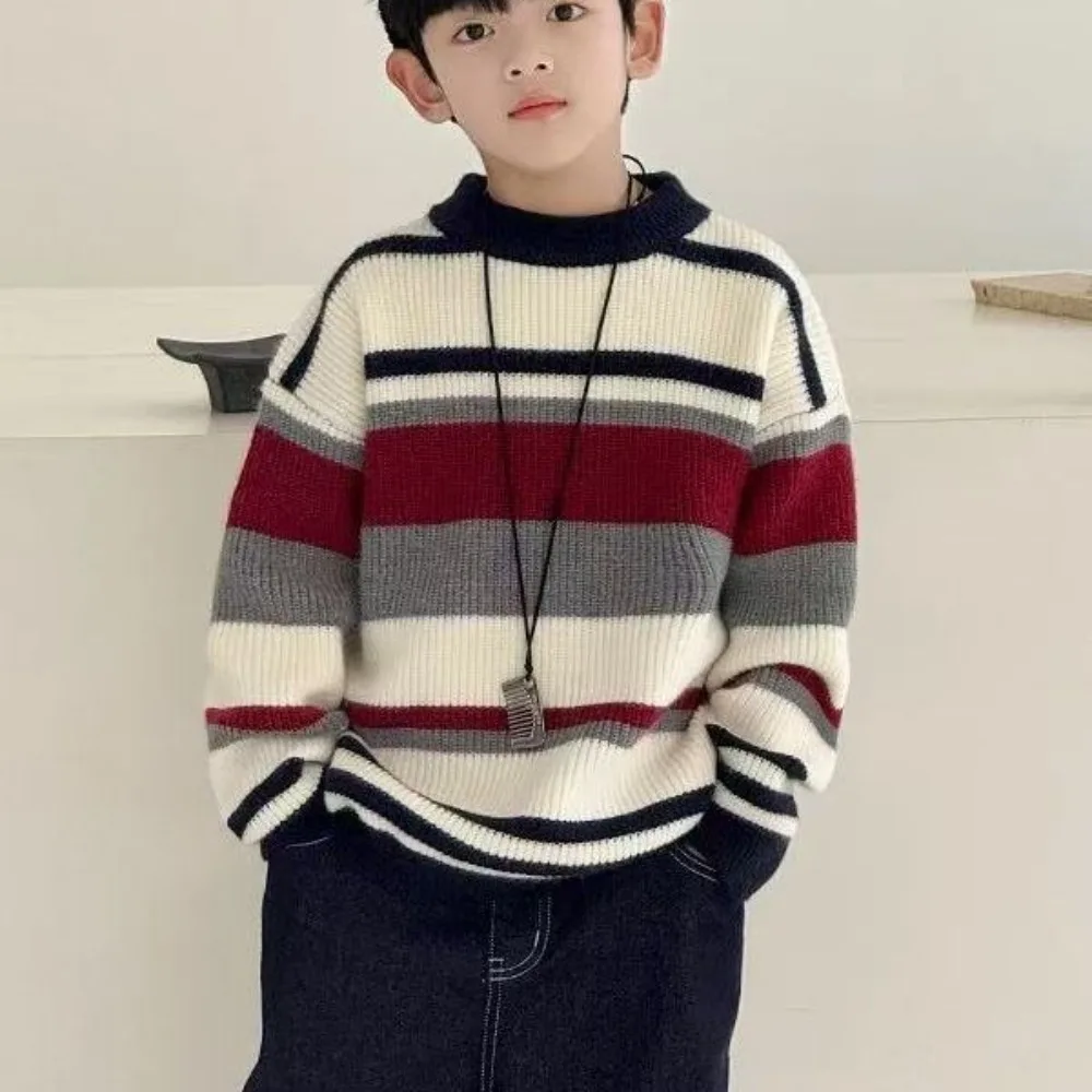 Striped Boys Winter Sweater 4