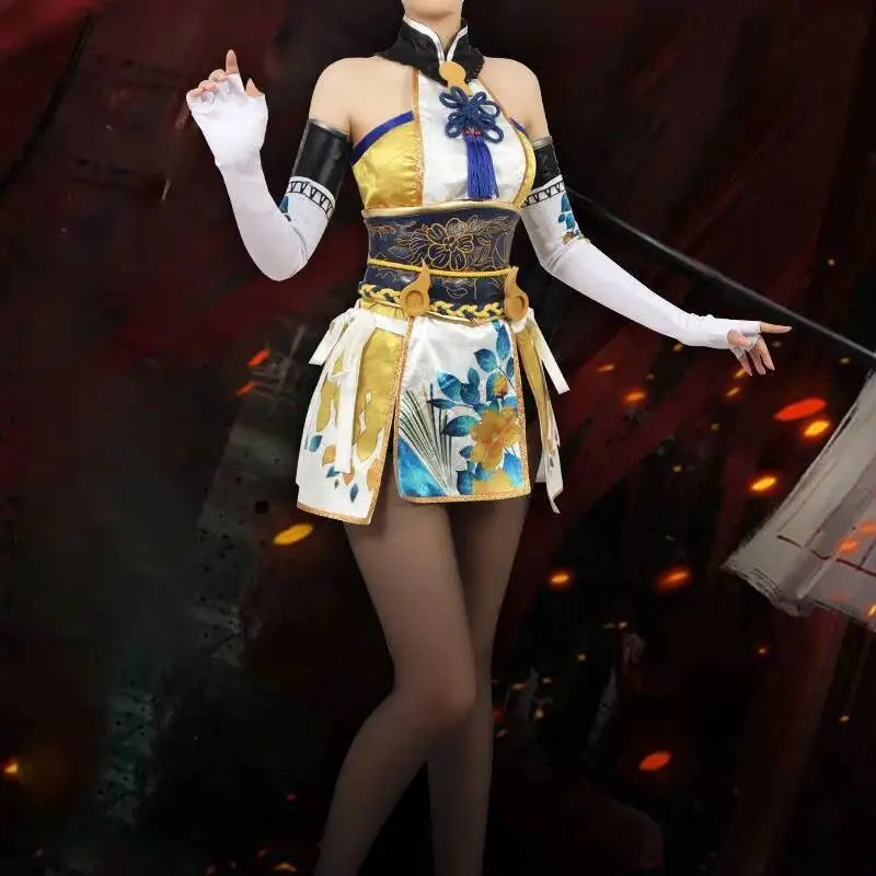 Игра Naraka:Bladepoint Цучимикадо Хутао Косплей Костюм Женское Милое Платье Необычные Наряды Хэллоуин Карнавальная Униформа На Заказ