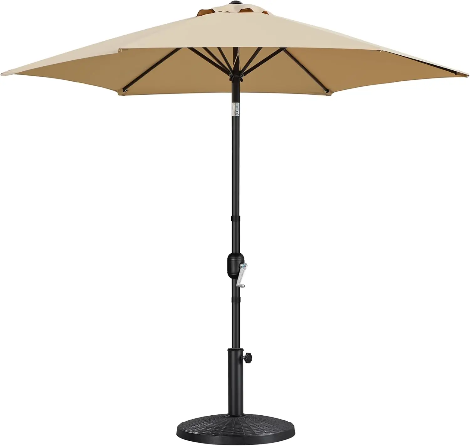 

9FT Patio Umbrella with 22lb Base, Push Button Tilt, Crank, Heavy Duty Outdoor Sun Shade
