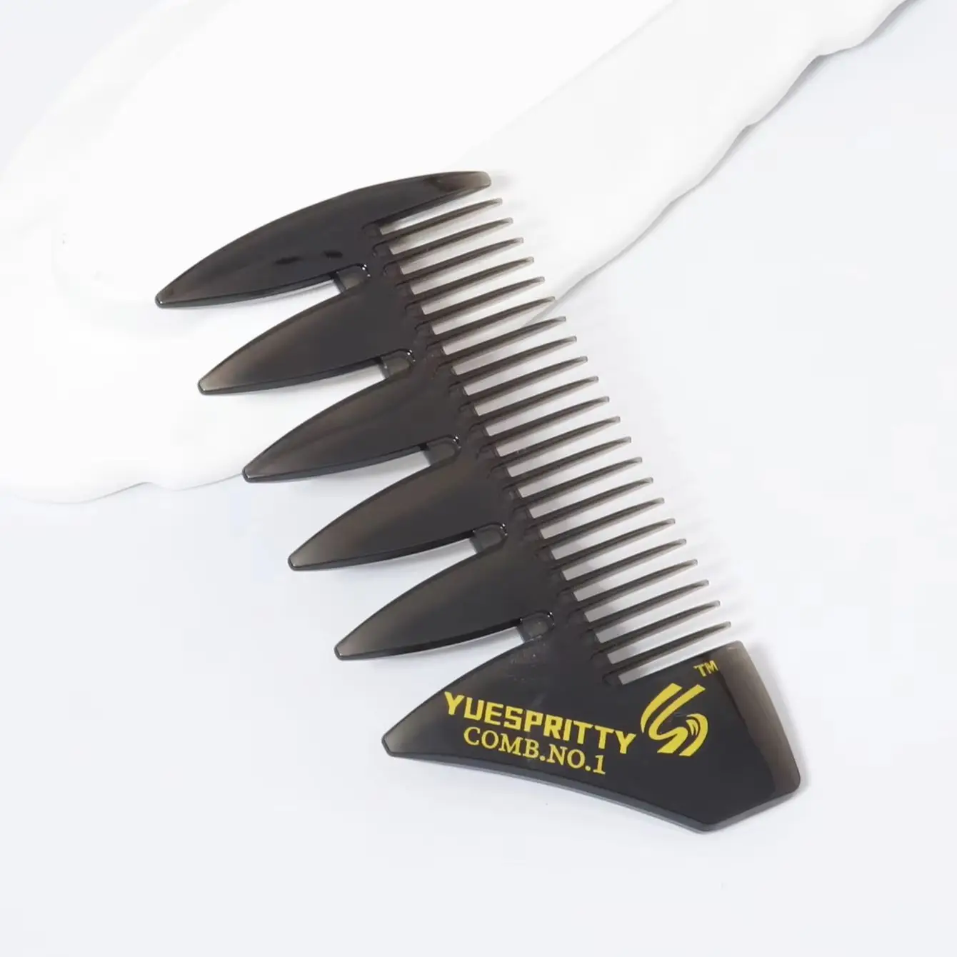 1 Stück breit gezahnte Kämme für Männer, Trimmen, Friseur, Bürsten, Öl, Kopf, Friseur-Styling-Werkzeuge, speziell für Echthaar-Perücken