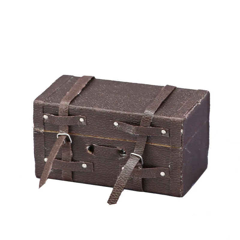 1:12 Doll House Miniature Scene Figurines Christmas Holiday Decoration Accessories Suitcase Umbrella Straw Hat Rain Boots Model