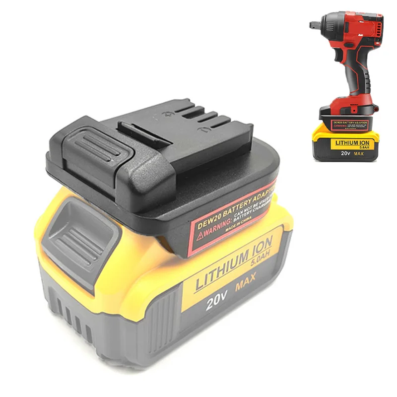 Replacement Adapter Converter for Dewalt 18V 20V Lithium Battery Convert To for Devon 20V Power Tools Use DCB184 DCB203 DCB205