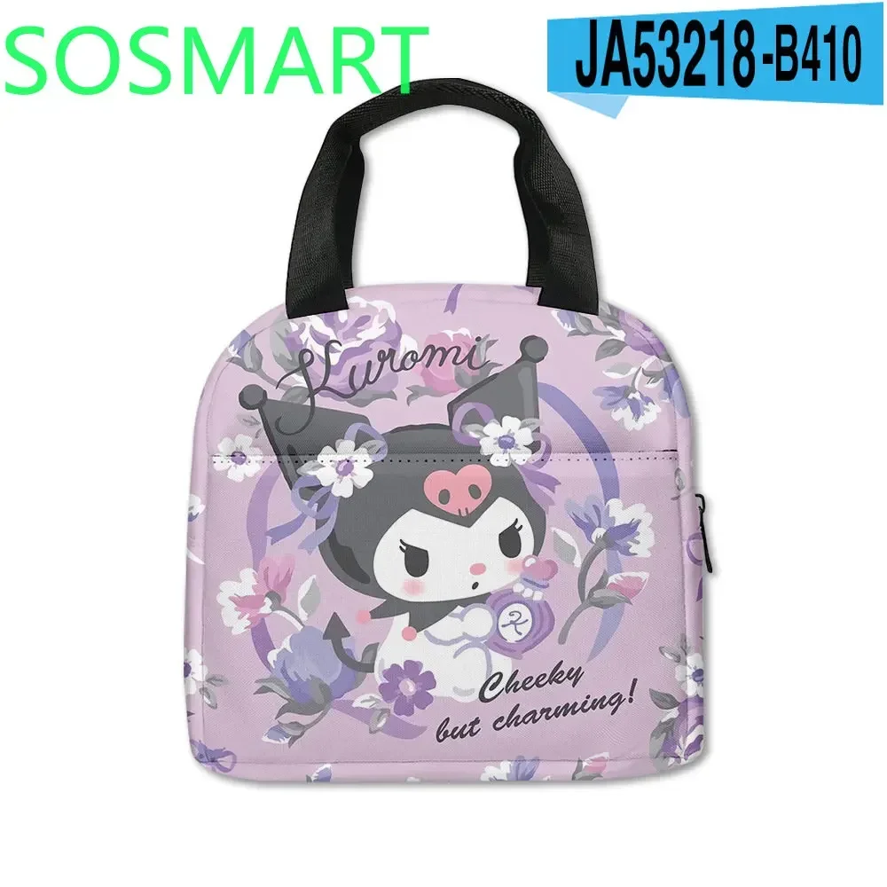 Bolsa de Picnic con impresión 3D Kuromi, bolsa de hielo portátil para estudiantes de escuela primaria, bolsa de almuerzo para niños, nuevo producto